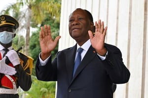 Le président ivoirien Alassane Ouattara. © ISSOUF SANOGO/AFP