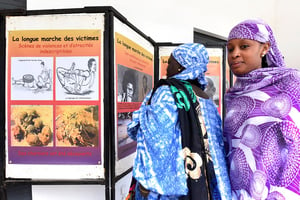 Plus de 40 000 victimes ont été attribuées à l’ancien dictateur tchadien Hissène Habré pendant ses huit années au pouvoir au Tchad. © SEYLLOU / AFP