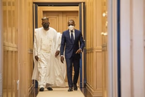 Thomas Boni Yayi et Patrice Talon, le 22 septembre 2021 au palais présidentiel à Cotonou. © DR / Présidence Bénin.