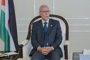 Brahim Ghali, chef du Polisario. © CYRIL NDEGEYA