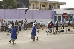 Dans les rues d’Abidjan. © Bruno Levy pour JA