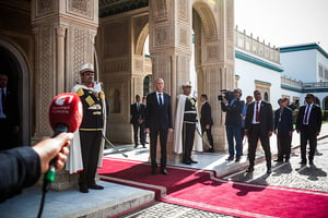 Le président Kaïs Saïed, le 23 octobre 2019, au palais de Carthage. © Ons Abid
