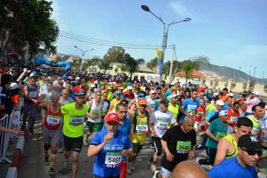 Départ du semi-marathon international de Béjaia, le 29 octobre 2021. © Saïd Arezki