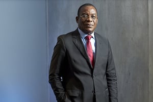 Pascal Affi N’Guessan, ancien Premier ministre de Côte d’Ivoire, le 21 octobre 2021. © Bruno Lévy pour JA