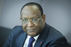 Lansana Kouyaté, ancien Premier ministre de Guinée, à Paris en 2014. © Vincent FOURNIER/JA