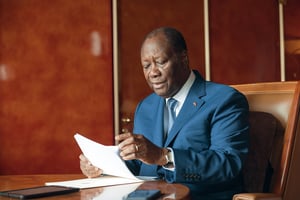 Alassane Ouattara, le 15 septembre à Abidjan. © Issam Zejly pour JA