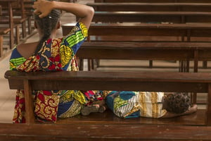Dans une église de Cotonou, en novembre 2017. © Jacques Torregano pour JA
