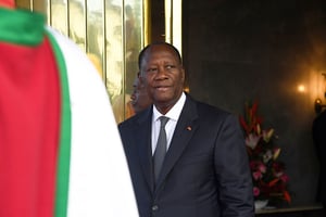 Le président ivoirien, Alassane Ouattara, le 25 avril 2019, à Abidjan. © ISSOUF SANOGO/AFP