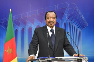 Le président Paul Biya en décembre 2020. © MABOUP