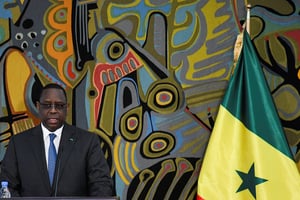 Macky Sall, en février 2020. © Moustafa Cheaiteli/REUTERS