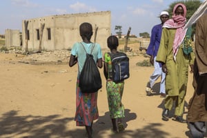 Une école du village de Dori, au Burkina Faso, le 20 octobre 2020. © Sam Mednick/AP/SIPA