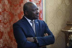 Lassina Zerbo, Premier ministre du Burkina Faso, ici photographié le 20 juillet 2021. © Russian Foreign Ministry/TASS/Si/SIPA