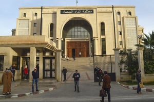 Le tribunal de Dar Al-Baida, à Alger, le 4 février 2021. © RYAD KRAMDI/AFP