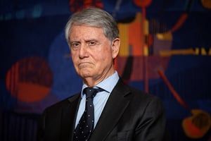 Gianluigi Aponte, le fondateur de Mediterranean Shipping Company (MSC), au palais Matignon, le 20 janvier 2020. © THOMAS SAMSON/AFP