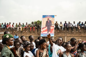 Meeting du MCU à Bangui, en décembre 2020 © André Bâ/Xinhua/MaxPPP