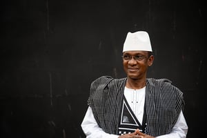 Choguel Maïga, le 16 octobre 2021 à Bamako. © Nicolas Remene pour JA