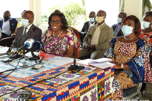 Conférence de presse de Simone Gbagbo, le 19 janvier 2022 © Facebook Simone Ehivet Gbagbo