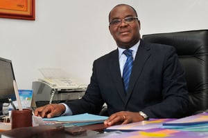 Félix Edoh Kossi Aménounvé est le directeur général de la Bourse régionale des valeurs mobilières de l’UEMOA depuis 2012. © Olivier pour Jeune Afrique