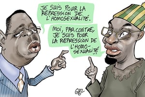 Le président du Sénégal, Macky Sall, rappelle souvent sa position sur les pratiques homosexuelles. © Damien Glez.