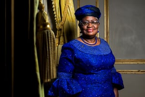 Ngozi Okonjo-Iweala, directrice générale de l’OMC, à Paris, le 28 janvier 2022. © Damien Grenon pour JA