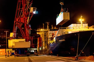 Près de 1 million de conteneurs sont chargés et déchargés chaque année depuis les terminaux du port de Las Palmas, aux Canaries. © Europa Press via Getty Images.