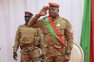 Le lieutenant-colonel Paul-Henri Sandaogo Damiba, le 17 février 2022. © Présidence du Faso