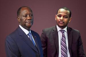 Alassane Ouattara (à gauche) et Boubou Cissé (à droite) © Montage JA : Bruno LEVY pour JA ; Sylvain Cherkaoui pour JA.