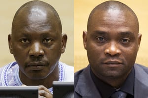 Thomas Lubanga et Germain Katanga. © AP/SIPA