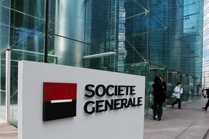 Vue du siège de Société générale, à La Défense, en Île-de-France. © Société Générale.