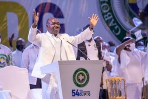 Ali Bongo à Libreville, le 12 mars 2022. © Présidence du Gabon