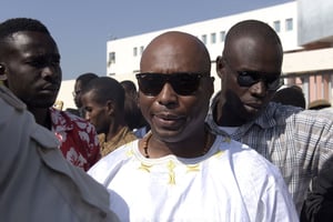 Barthélémy Dias en décembre 2016, à Dakar © SEYLLOU/AFP