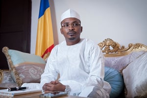 Mahamat Idriss Déby, à N’Djamena, le 12 juin 2021. © Vincent Fournier/JA
