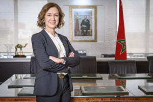 Fatim-Zahra Ammor ministre du Tourisme, de l’Artisanat et de l’Économie sociale et solidaire, à Rabat, le 12 avril 2022. © HOC pour JA.