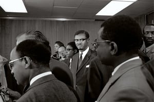 Patrice Lumumba, le Premier ministre congolais, à New York, le 24 juillet 1960. © Allyn Baum/The New York Times-REDUX-REA