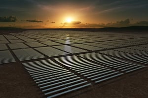 Centrale photovoltaïque de Prieska (Afrique du Sud) mise en service en 2016. © TotalEnergies