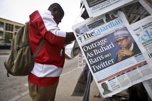 Twitter banni du Nigeria après l’affaire du tweet de Buhari. Abuja, le 5 juin 2021. © Afolabi Sotunde / Reuters
