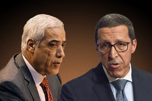 Nadir Larbaoui, représentant permanent du Maroc à l’ONU, et Omar Hilale, ambassadeur de l’Algérie à l’ONU. © MONTAGE JA : DR ; Albin Lohr-Jones/SIPA