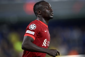 L’attaquant sénégalais Sadio Mané, sous les couleurs de Liverpool, le 3 mai 2022. © Jose Breton/Pics Action/NurPhoto via AFP