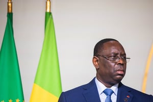 Macky Sall, président de la République du Sénégal et président en exercice de l’Union africaine. © Romain Gaillard/REA