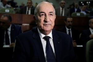 Le président algérien Abdelmadjid Tebboune. © REUTERS/Ramzi Boudina