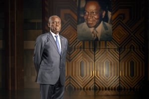Augustin Thiam, gouverneur de Yamoussoukro (ici à la Fondation Houphouët-Boigny), le 7 juin 2022. © Issam Zejly pour JA.
