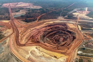 Catoca est la quatrième plus importe mine de diamant à ciel ouvert au monde. © Twitter.