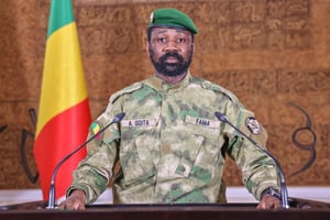 Le colonel Assimi Goïta, le 19 janvier 2022. © Présidence Mali