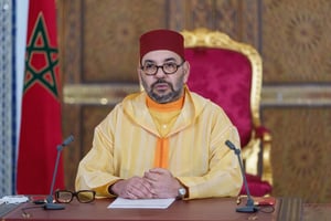 Le roi Mohammed VI, à Rabat, le 8 octobre 2021. © MAP