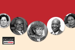 Les collaborateurs de Malangu Kabedi Mbuyi. © Montage JA