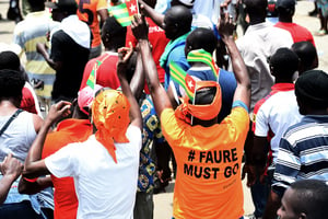Manifestations de l’opposition togolaise, le 6 février 2017. © PIUS UTOMI EKPEI/AFP