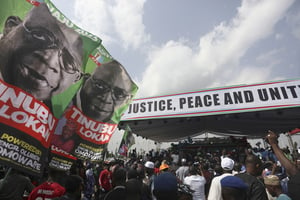 Bola Tinubu a été désigné comme candidat de l’APC à la présidentielle de 2023. © Kola Sulaimon/AFP