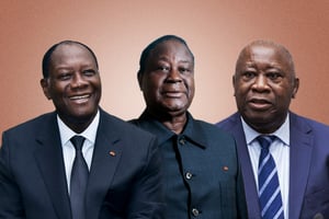 Le président Alassane Ouattara et ses deux prédécesseurs, Laurent Gbagbo et Henri Konan Bédié se retrouveront le 14 juillet 2022, à Abidjan. Ouattara, Bédié, Gbagbo

Montage JA : © SIA KAMBOU/AFP ; © Vincent Fournier/JA ; © ICC-CPI