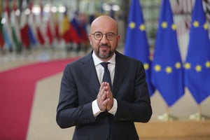 Le président du Conseil européen, Charles Michel, le 31 mai 2022 à Bruxelles (Belgique). © Zheng Huansong/XINHUA-REA.