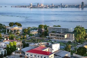 Vue de Brazzaville depuis Kinshasa : les deux capitales les plus proches du continent. © Baudouin Mouanda